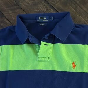 Polo by Ralph Lauren Vibrant Blue and Green Polo Shirt